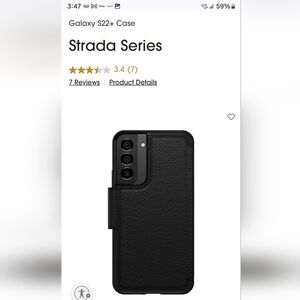 Strada Otterbox S22+ Hard Shell Wallet Case